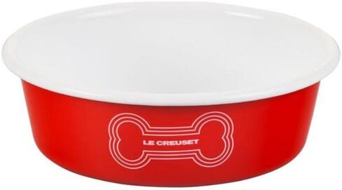 Le Creuset Enamel on Steel Large Dog Bowl, 6 Cups, Dark Blue in Kuwait