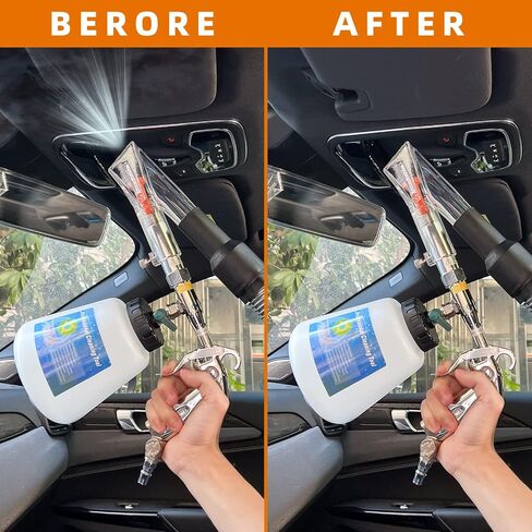 8 Car Cleaning Kit, Car Detailing Kit Cleaning Works with Air Compressor (Sponge Cloth + 5 x Brush Tips + Replacement Hose) 8 Parts Car Cleaning kit in Kuwait