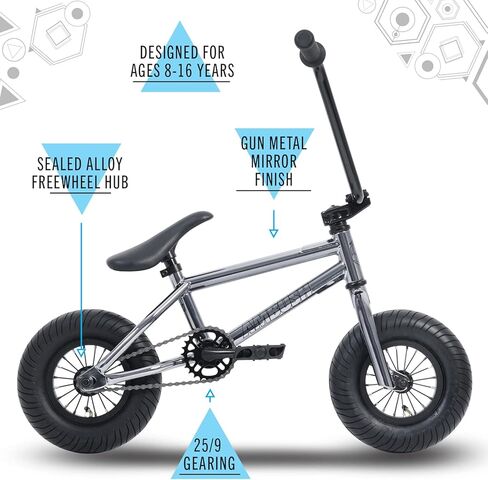 دراجة سوليفان ميني بي إم إكس ودراجة ثلاثية العجلات (معدنية معدنية/أسود، ميني بي إم إكس) in Kuwait