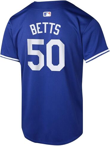 Outerstuff Mookie Betts لوس أنجلوس دودجرز MLB للأطفال الشباب 8-20 جيرسي لاعب بديل أزرق in Saudi Arabia