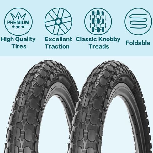 Kids Bike Tire 14 Inch Folding Bicycle Replacement Tire 14 X 2.125 Fit Children Bike in Kuwait