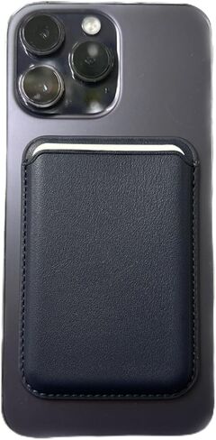 Magnetic Card Holder with Magsafe Compatible for iPhones 15 14 13 12 Pro Max Plus XR XS and Cases- Made with PU Leather, Holds 3 Card & Cash (Baby Pink) in Kuwait