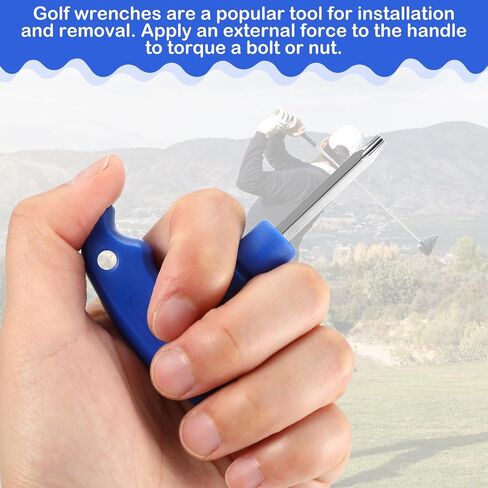 Golf Club Wrenches Tools Golf Torque Wrench Golf Head Adjustment Tool Stainless Steel Golf Club Driver Torque Tool Shaft Adapter Sleeve, T20(Blue) in Saudi Arabia