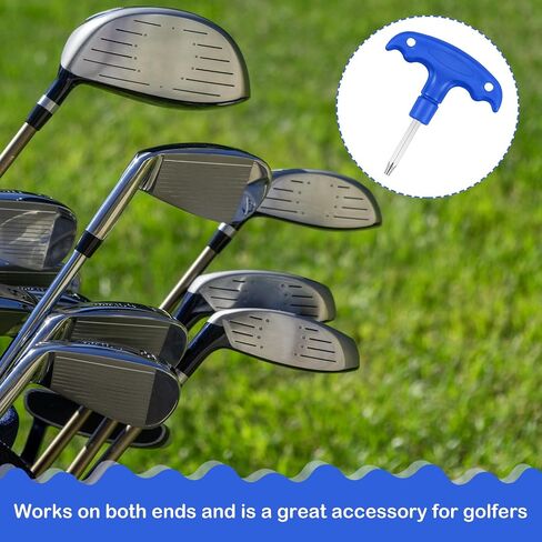 Golf Club Wrenches Tools Golf Torque Wrench Golf Head Adjustment Tool Stainless Steel Golf Club Driver Torque Tool Shaft Adapter Sleeve, T20(Blue) in Saudi Arabia