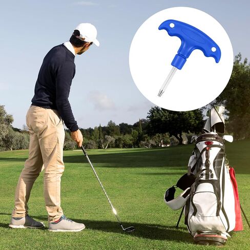 Golf Club Wrenches Tools Golf Torque Wrench Golf Head Adjustment Tool Stainless Steel Golf Club Driver Torque Tool Shaft Adapter Sleeve, T20(Blue) in Saudi Arabia