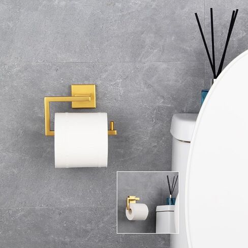 GERZ Bathroom Toilet Paper Holder SUS 304 Stainless Steel Matte Black Tissue Paper Roll Holder Wall Mount in Kuwait
