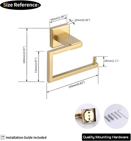 GERZ Bathroom Toilet Paper Holder SUS 304 Stainless Steel Matte Black Tissue Paper Roll Holder Wall Mount in Kuwait
