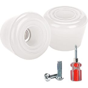 Nezylaf 2 Pcs Roller Skate Toe Stoppers Brake Block Shoes Holder with Screw Arbor with Nuts Mini Wrench, Double-Row Roller Skating Brake Jam Plugs