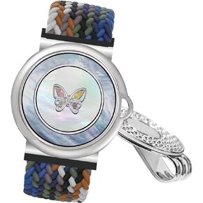 E TRUEE Golf Ball Marker Bracelet - Crystal Pearl Golf Marker, Ball Marker Hat Clip Magnetic, Golf Accessories, Golf Gifts for Women, Golf Ball Markers for Women Golfer