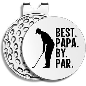 Best Dad by Par Golf Ball Markers, Men's Golf Accessories, Birthday Retirement Golf Gifts for Dad Husband Grandpa in Kuwait