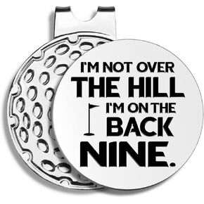 Pishovi Funny Golf Ball Markers with Hat Clip, Men Golf Accessories, Birthday Retirement Golf Gifts for Dad, Husband, Grandpa, Golf Lover