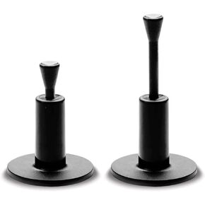 Fiberbuilt Golf Adjustable Golf Tee; Premium Driving Range Mat Golf Tees; Great for Hitting Balls into a Practice Net or Simulator - 2 Pack Black