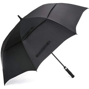 Prospo Golf Umbrella 68 inch Large Auto-Open Windproof Oversized Stick Vented Umbrellas Black