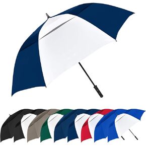 مظلة سترومبيرجراند تورنادو ذات فتحات تهوية مقاس 64 بوصة مقاومة للرياح ومقاومة للماء PGA ذات جودة احترافية للاعبي الغولف المحمول ومظلة جولف مفتوحة تلقائيًا للرجال والنساء in Kuwait