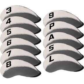 Craftsman Golf 11pcs/Set Neoprene Iron Headcover Set with Large No. for All Brands Callaway,Ping,Taylormade,Cobra Etc.