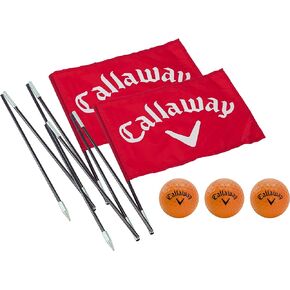 Callaway Backyard Driving Range Golf Flags For Yard, 6.5 Ft., 2 Pack, Red