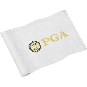 Golf Flag Mini, 8x6 Inch, Dual-Layer Silk-Printed, Fade-Resistant 420D Nylon, Tube Insert, Ideal for Backyard Practice Putting Green