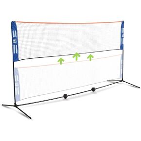 JOOLA HIT MIT Adjustable Height Portable Badminton Net Set - Competition Multi Sport Indoor or Outdoor Net for Playing Pickleball, Kids Volleyball, Soccer Tennis, Lawn Tennis - Easy and Fast Assembly