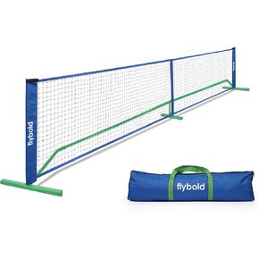 شبكة كرة البيسبول Flybold | مجموعة محمولة مع/بدون 4 مجاذيف| معدات حجم التنظيم الصافي أعمدة معدنية متشابكة خفيفة الوزن وقوية مع حقيبة حمل للعبة داخلية وخارجية| حجم الملعب الكامل - 22 قدم in Kuwait