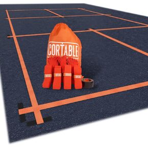 Temporary Pickleball Court Lines - The Original - Portable Pickleball Court Marking Kit, Lines for Court Outdoor or Indoor, Pickle Ball Court Dimensions, No Measuring Needed, Net Not Included in Kuwait