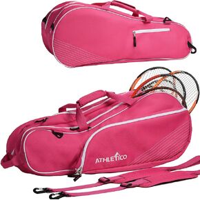 Athletico 6 Racquet Tennis Bag | Padded to Protect Rackets & Lightweight | Professional or Beginner Tennis Players | Unisex Design for Men, Women, Youth and Adults