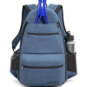 Athletico City Tennis Bag - Tennis Backpack for Men & Women Holds 2 Tennis Rackets and Shoes - Tennis Bags With Racquet Holder For Tennis, Pickleball, Squash & Badminton - Tennis Bags for Women