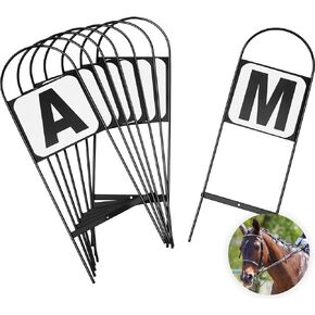 Dressage Letters Arena Markers Dressage Equipment for Equestrian Athletes and Events, Black