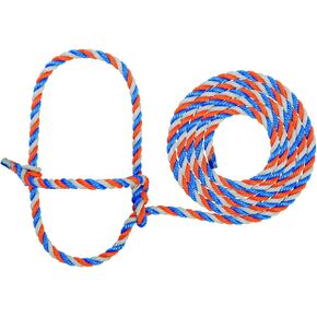 Weaver Leather Livestock Cattle Rope Halter, Hot Pink/Coral/Mint