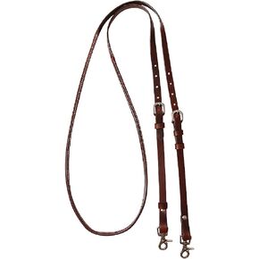 Cashel Adjustable Roping Rein Buckle and Keeper Ends, Chocolate