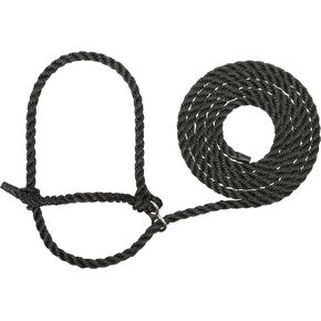 Weaver Leather Livestock Extra Long Breaking Halter , Black , X-Long
