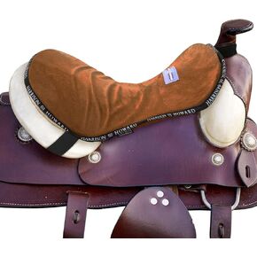 Harrison Howard Trail Seat Saver Western Tack Saddle Ride-on Pad with Cushion Bottom Helps Distribute Back Pressure