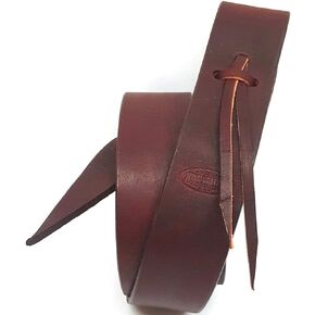 6' (72") Premium Latigo Leather Saddle Cinch Tie Strap - Western Saddle Strap - Leather Saddle Cinch