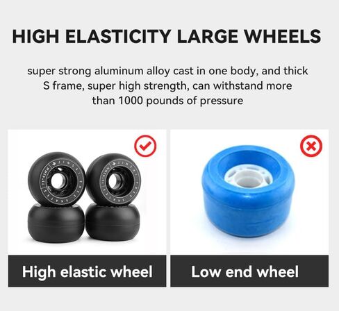 FreeSkates OG Portable Roller Road Drift Skates Plate, Drift Board OG with Integrated Steel Reinforcement, Board Split Skateboard with PU Wheels High-end Bearings in Saudi Arabia