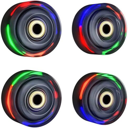 عجلات تزلج بديلة من Angels - 58 × 38 مم، عجلات تزلج رباعية صلابة 85A مع محمل مثبت - مناسبة للتزلج على الجليد، والتزلج على الجليد، والاستخدام الداخلي والخارجي - 8 عبوات in Kuwait