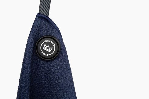 Magnetic Golf Towel for Golf Bags - Microfiber Golf Towels for Men & Women - Waffle Golf Bag Towel with Magnet (Black) in Saudi Arabia