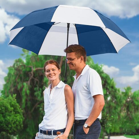STROMBERGBRAND UMBRELLAS The Vented Tornado 64" Windproof Waterproof PGA Professional Quality Ultimate Portable Golfers Auto Open Golf Umbrella for Men and Women in Kuwait