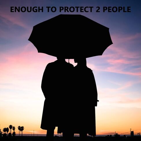 مظلة غولف كبيرة من ساتول مقاس 62 بوصة، مظلة أوتوماتيكية مزدوجة مقاومة للرياح بفتحات تهوية 8 أضلاع، مظلة قابلة للطي متينة، عامل حماية من الأشعة فوق البنفسجية 50+، مظلات محمولة مقاومة للرياح والشمس والمطر للسفر (مربعات) in Kuwait