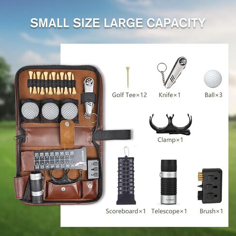 حافظة قفازات الجولف من Topfly، حامل قفازات الجولف، حافظة للعلبة، ملحقات الجولف، منظم حافظة صلبة للهاتف، المحملات، أدوات Divot وعلامات الكرة، هدية للأب الزوج... in Kuwait