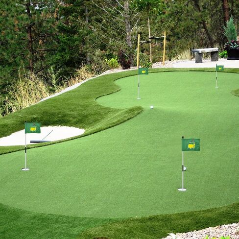 COGOLFING Themed Golf Flag Mini، 8x6 بوصة، شاشة حريرية مزدوجة الجوانب، نايلون 420D مقاوم للبهتان، مثالي لممارسة ممارسة اللعب في الفناء الخلفي باللون الأخضر in Saudi Arabia
