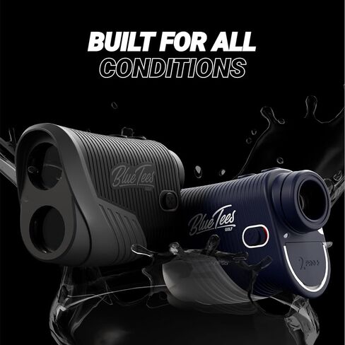 Blue Tees Golf - السلسلة 2 Pro Plus + محدد المدى بالليزر مع مفتاح منحدر - نطاق 800 ياردة، قياس المنحدر، قفل العلم مع اهتزاز النبض، تكبير 6X in Saudi Arabia