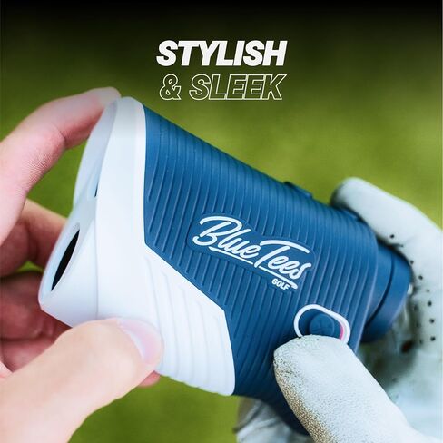 Blue Tees Golf - السلسلة 2 Pro Plus + محدد المدى بالليزر مع مفتاح منحدر - نطاق 800 ياردة، قياس المنحدر، قفل العلم مع اهتزاز النبض، تكبير 6X in Saudi Arabia