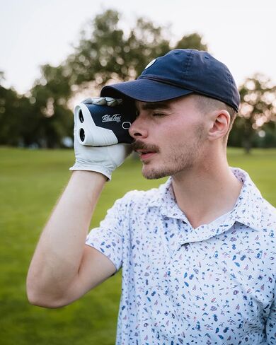Blue Tees Golf - السلسلة 2 Pro Plus + محدد المدى بالليزر مع مفتاح منحدر - نطاق 800 ياردة، قياس المنحدر، قفل العلم مع اهتزاز النبض، تكبير 6X in Saudi Arabia