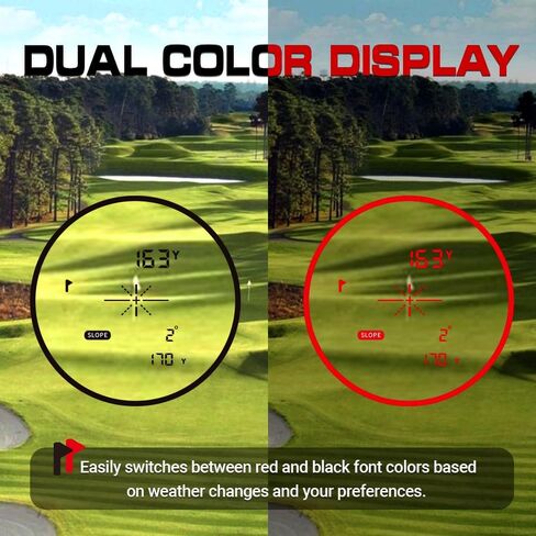 Pro Z1 Golf Rangefinder with Slope, 7X Magnification,Dual Color Display, 1300 Yards Laser Range Finder Golfing, Flag Lock with Pulse, Magnetic Grip, Slope Measurement, Aspherical Glass in Kuwait