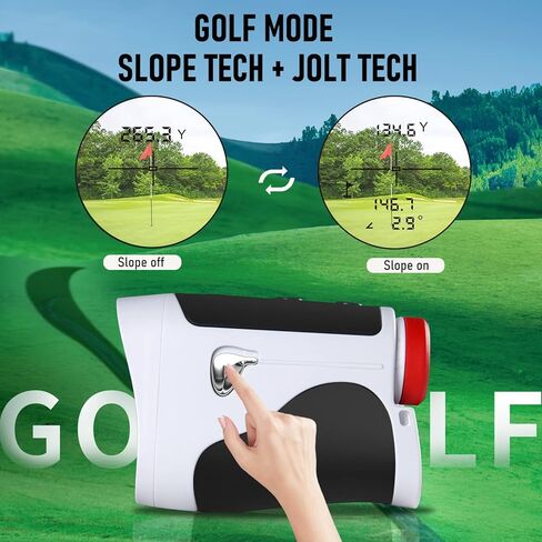 G4Pro Golf Rangefinder مع منحدر، مفتاح منحدر لبطولة الجولف القانونية، نطاق مسافة أقصى 650 ياردة، دقة 0.5 ياردة، تكبير 6X، قفل سارية العلم مع اهتزاز النبض... in Kuwait