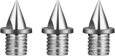 48 قطعة مسار مسامير 1/4 بوصة، كل مسمار يزن 1.13 جرام فقط، تصميم هرمي مجوف مقاوم للتآكل 20-30 كم، يستخدم للركض في المضمار والميدان أو عبر البلاد in Kuwait