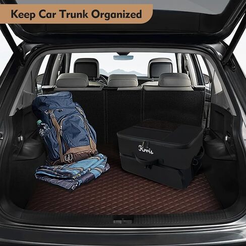 منظم صندوق الجولف، منظم جولف السيارة بطبقتين مع حجرة تهوية لزوجين من الأحذية، تخزين متين لصندوق الجولف للكرات والقمصان والملابس والقفازات والإكسسوارات وهدايا الجولف للرجال in Kuwait