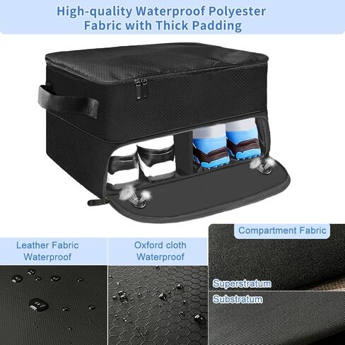 منظم صندوق الجولف من VOPHIA مكون من طبقتين مع حجرة منفصلة لزوجين من الأحذية لتخزين الكرة وخزانة الجولف المقاومة للماء لتخزين ملحقات الجولف وحقيبة سفر الجولف القابلة للطي والطي in Kuwait