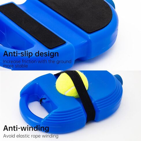 CHEGIF Tennis Trainer Rebound Ball with 3 String Balls, Solo Tennis Training Equipment for Self-Pracitce,Portable Tennis Practice Training Tools for Adults, Kids, Beginners Sport Exercise in Saudi Arabia