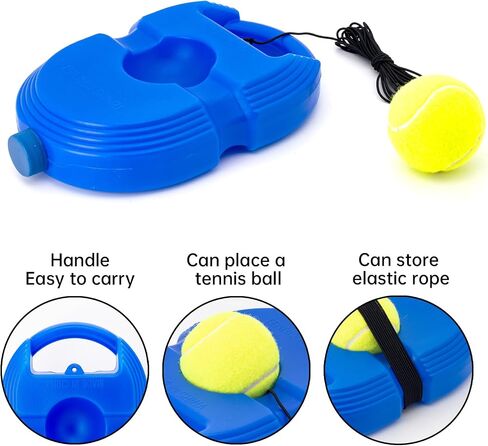 CHEGIF Tennis Trainer Rebound Ball with 3 String Balls, Solo Tennis Training Equipment for Self-Pracitce,Portable Tennis Practice Training Tools for Adults, Kids, Beginners Sport Exercise in Saudi Arabia