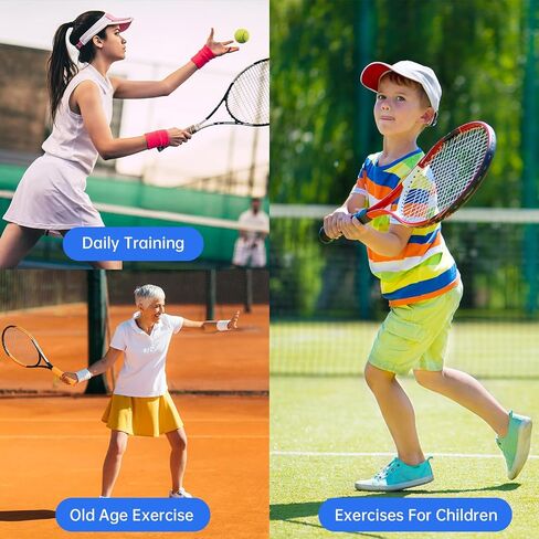 CHEGIF Tennis Trainer Rebound Ball with 3 String Balls, Solo Tennis Training Equipment for Self-Pracitce,Portable Tennis Practice Training Tools for Adults, Kids, Beginners Sport Exercise in Saudi Arabia